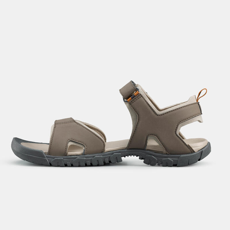 Leren wandelsandalen voor heren NH100