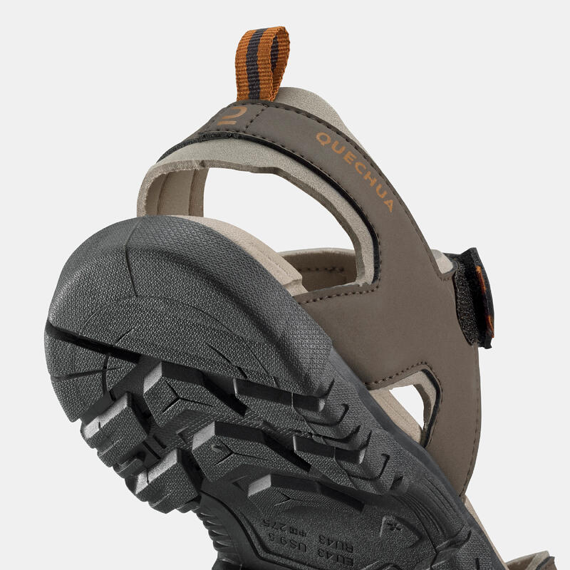 Leren wandelsandalen voor heren NH100