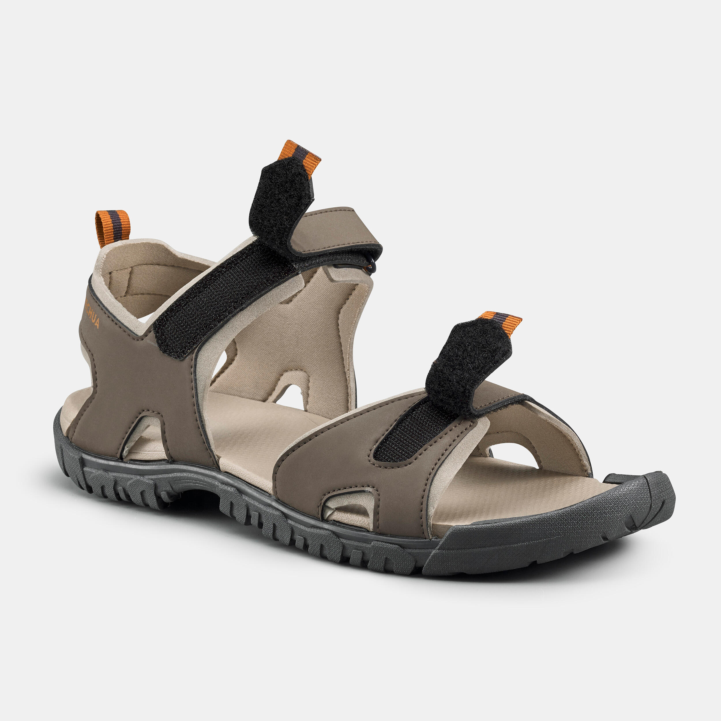 QUECHUA Pánske turistické sandále NH100 hnedé 45 · záber 8