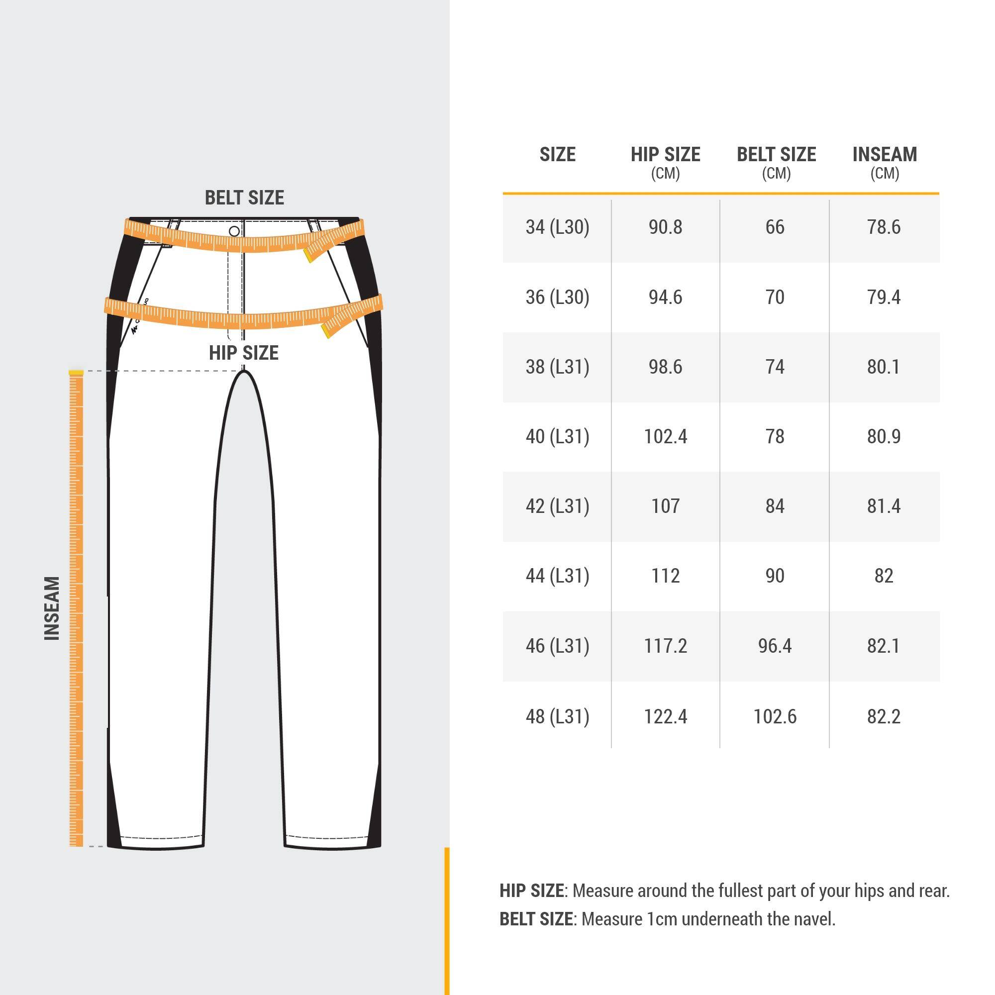 Women Mountain Hiking Trousers MH100 Grey -  3