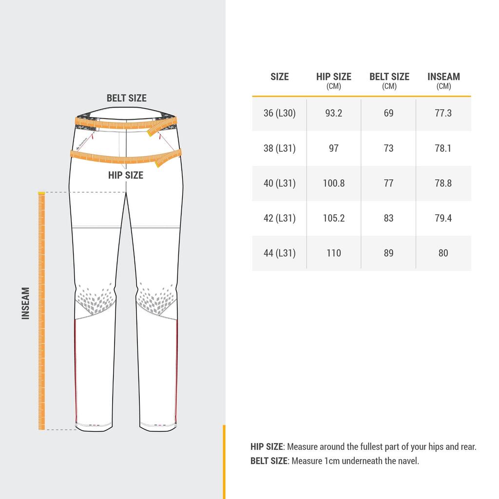 Bordo ženske višenamenske pantalone za planinarenje MH550
