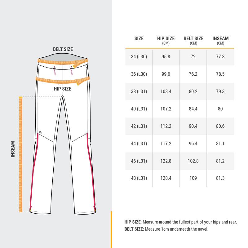 Dámské turistické nepromokavé svrchní kalhoty MH 500