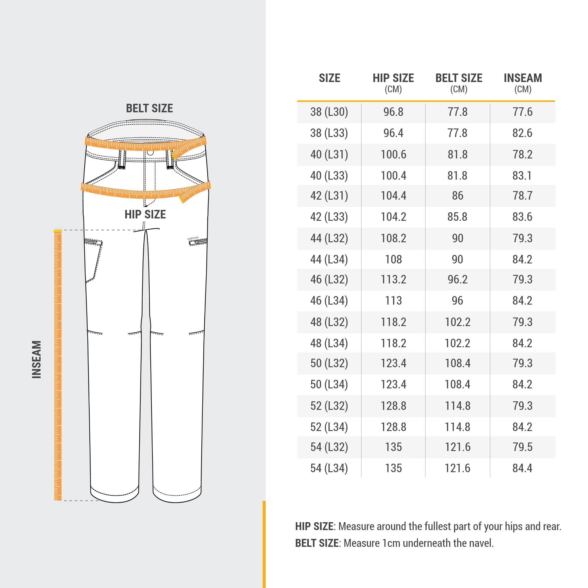 Wandelbroek voor heren NH500 regular 3/11