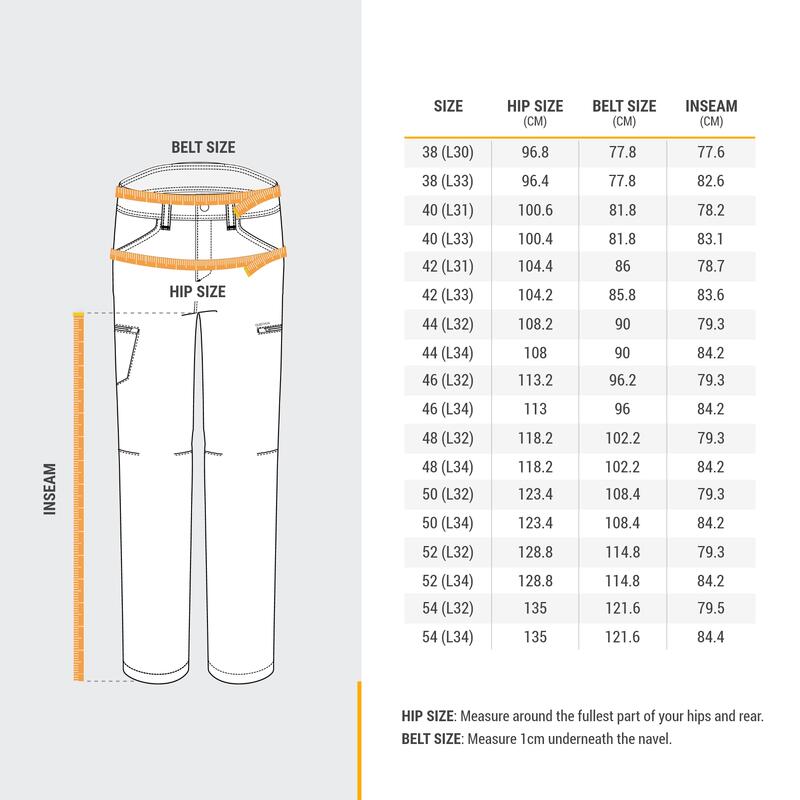 Pantaloni montagna uomo NH500 REGULAR beige 