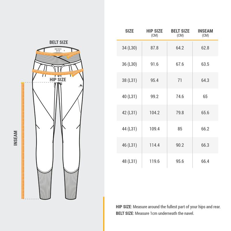 Pantalon Slim Drumeție în Natură NH500 Albastru Damă