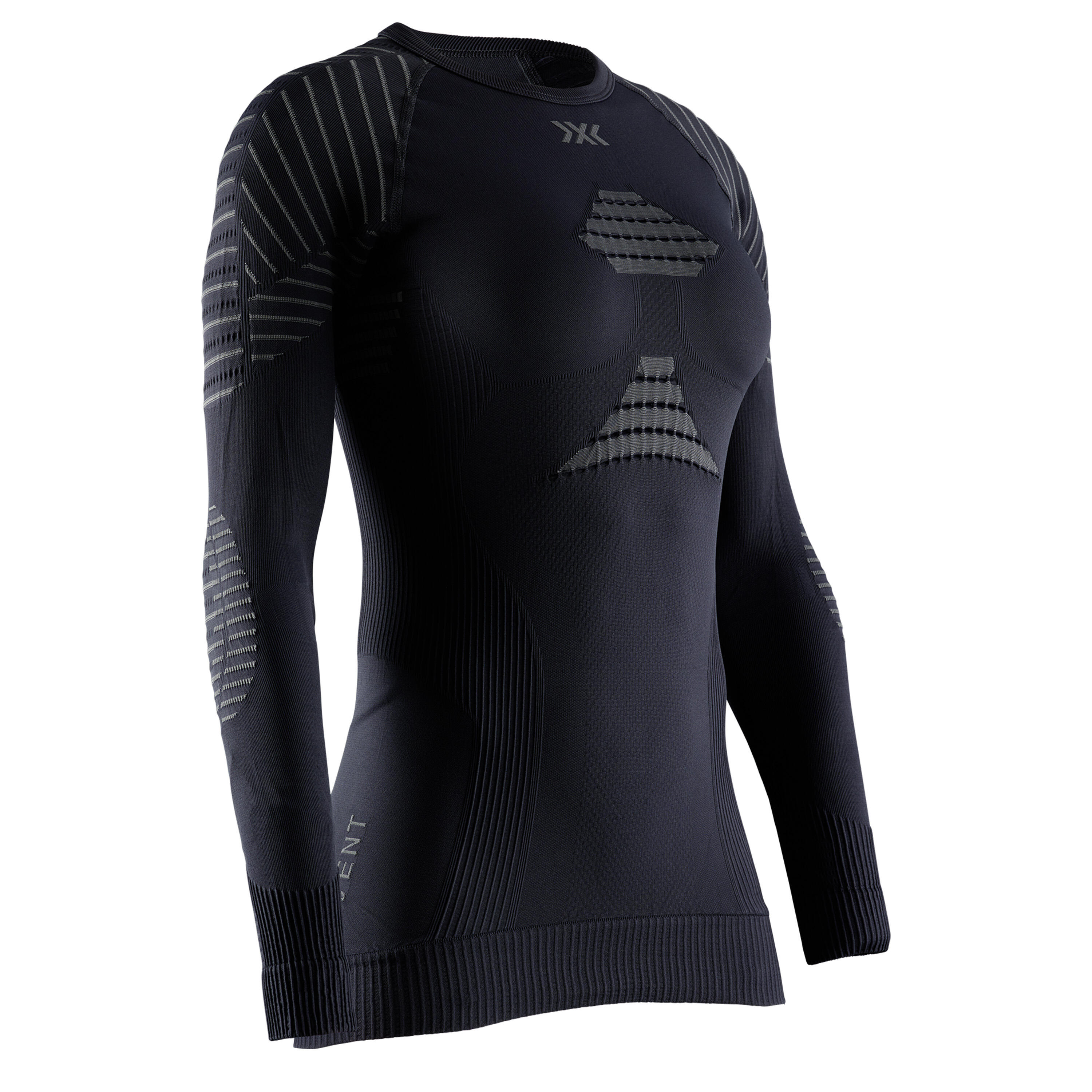 Sous-vêtement à manches longues INVENT 4.0 Noir Charcoal Femme 1/2