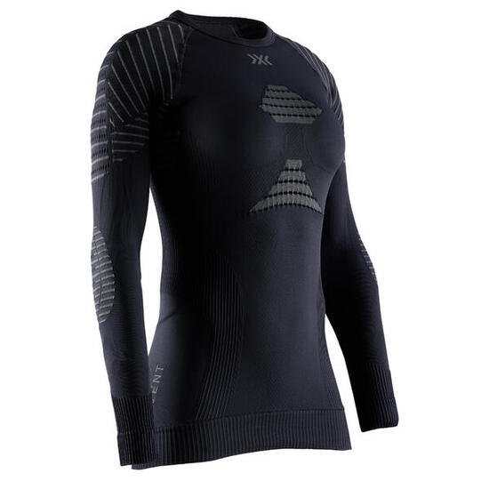 Sous-vêtement à manches longues INVENT 4.0 Noir Charcoal Femme