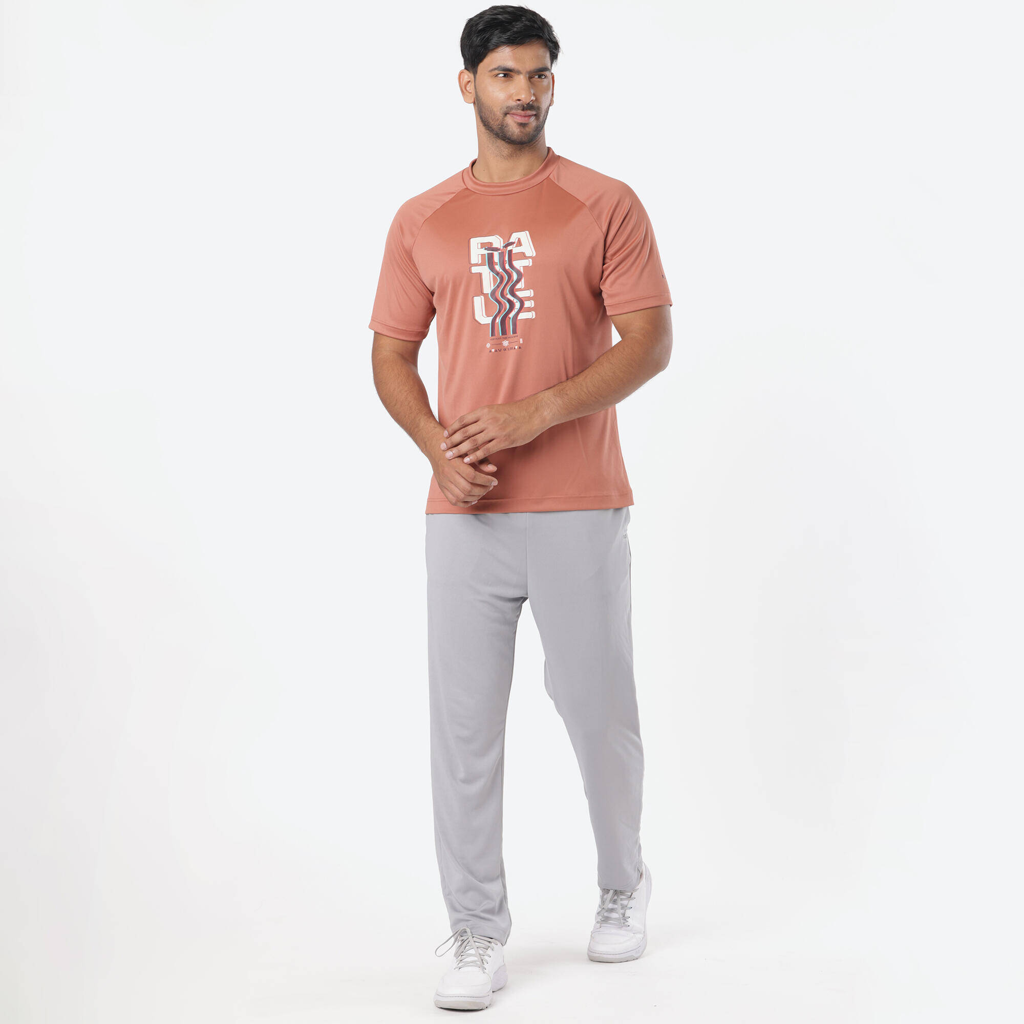Men's Cricket T-shirt  Round Neck CT500 Brown -  5