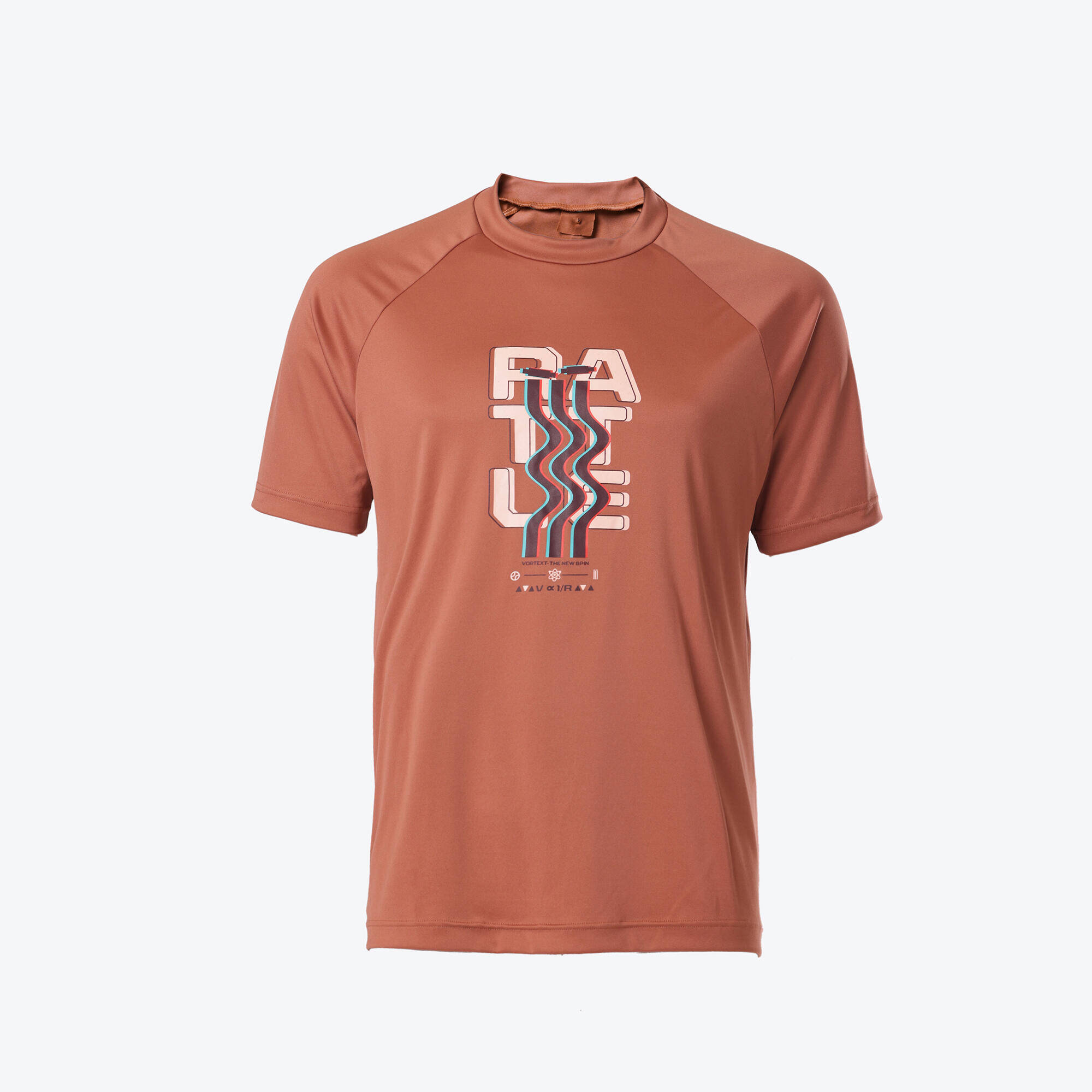 Men's Cricket T-shirt  Round Neck CT500 Brown -  1