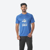 Men's Cricket T-shirt  Round Neck CT500  Dark Blue