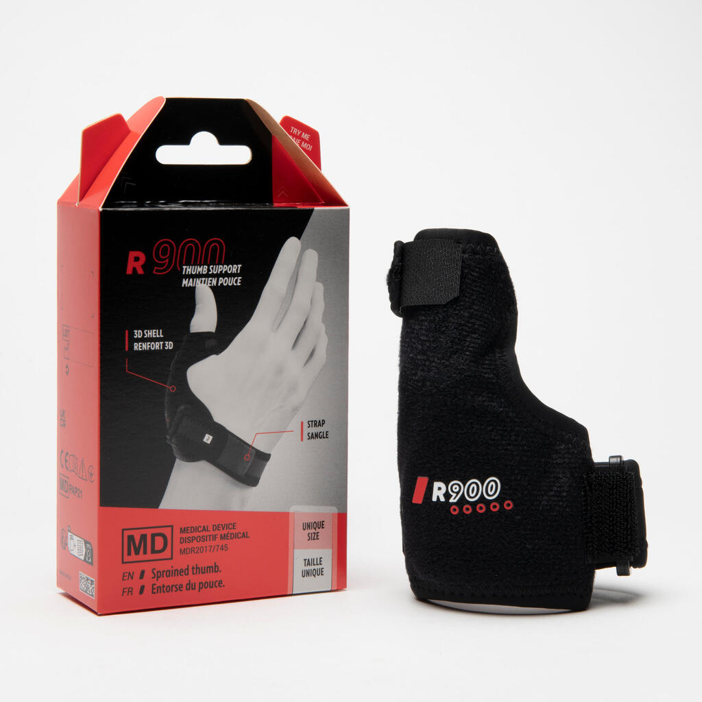 Adult Left/Right Thumb Brace R900 - Black