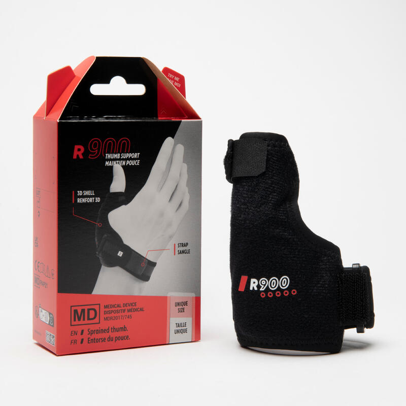 Sujeción de pulgar derecha/izquierda adulto - Pulgar R900 Negro