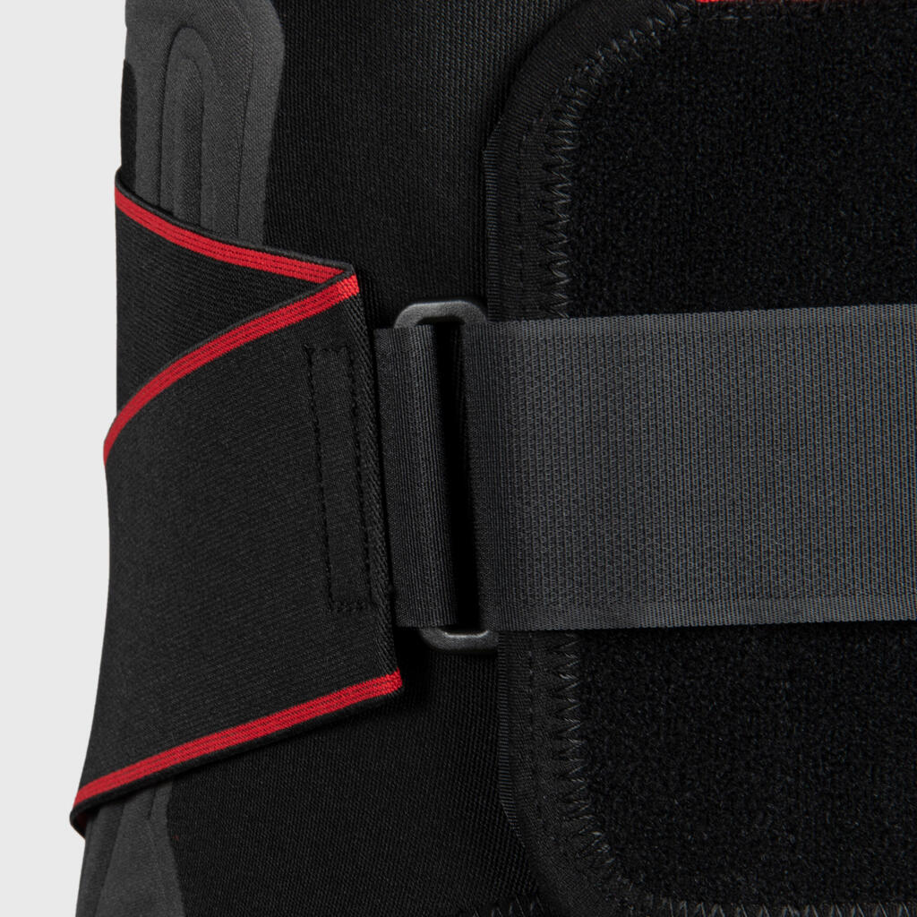 CINTURÓN LUMBAR DE SUJECIÓN ADULTO R500 NEGRO