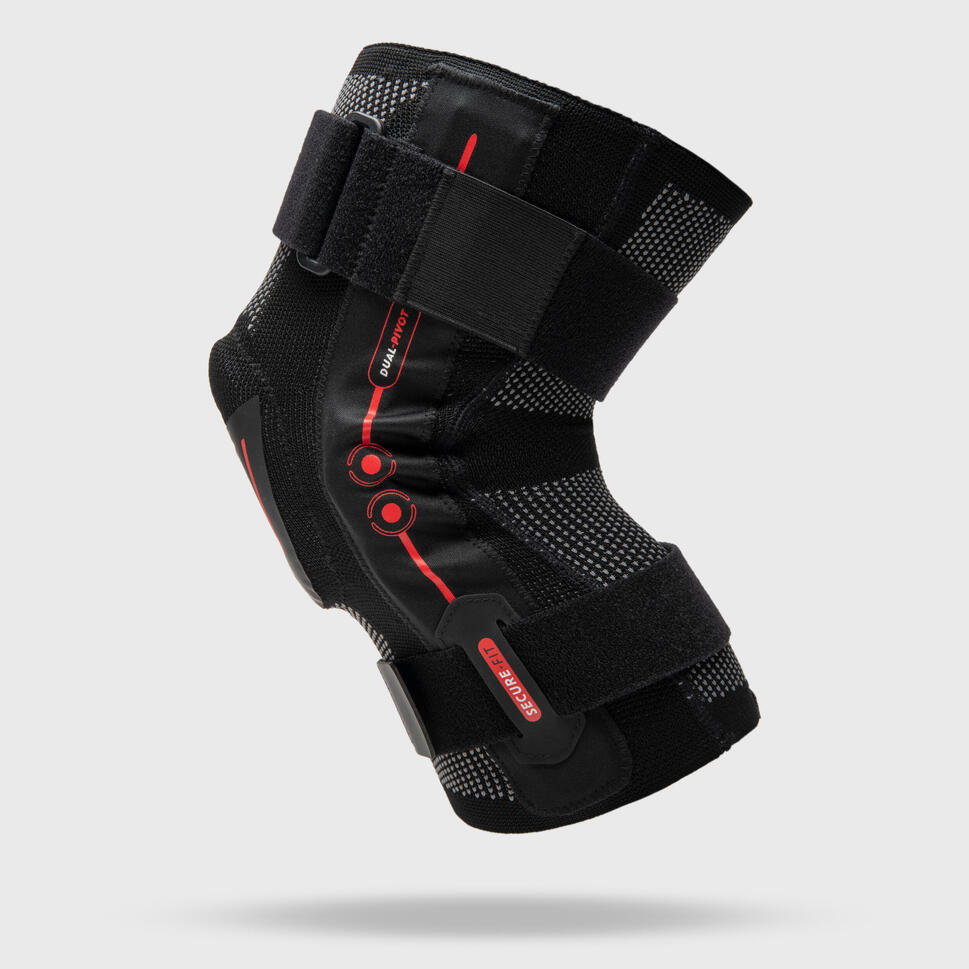 Adult Right/Left Knee Ligament Brace R900 Black TARMAK Decathlon