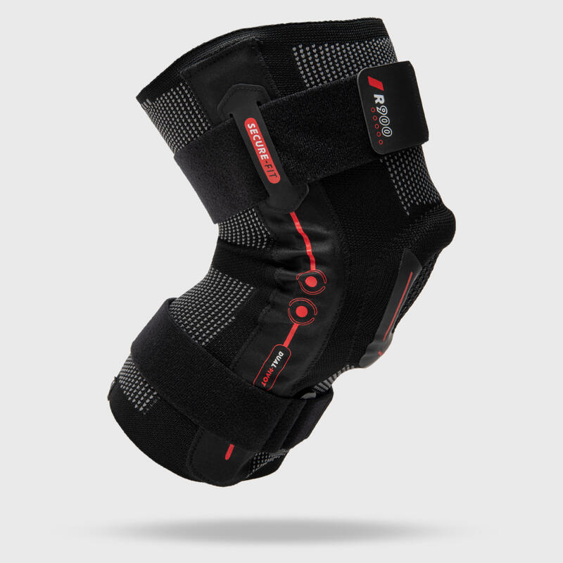 Rodillera de sujeción ligamento izquierdo/derecho adulto - Rodillera R900 negro