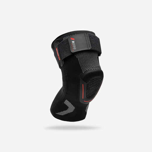 
      Genouillère de maintien ligamentaire gauche/droite adulte -Genouillère R500 noir
  