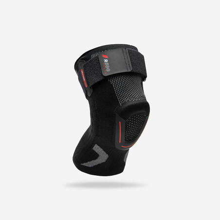 Adult Right/Left Knee Brace for Ligament Support R500 - Black