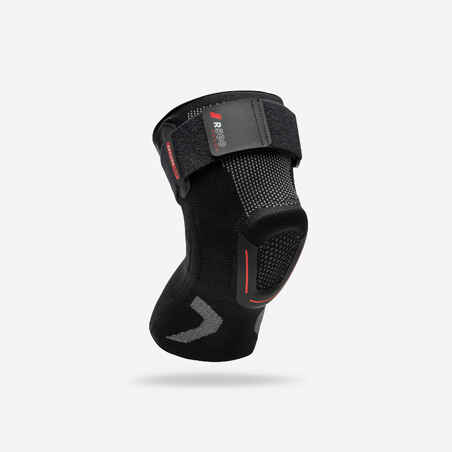 Rodillera de sujeción ligamento izquierdo/derecho adulto - Rodillera R500 negro