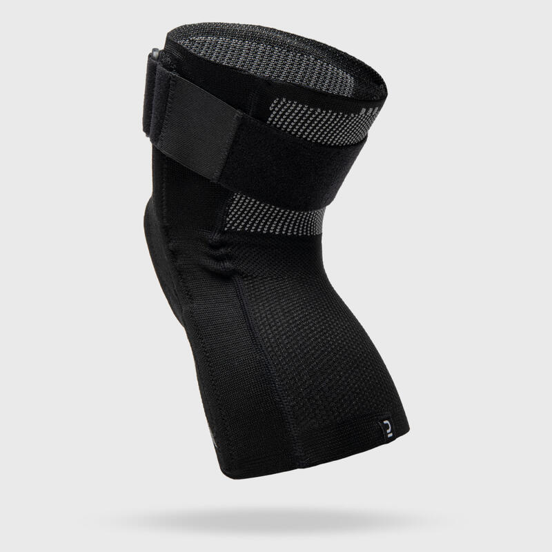 Rodillera de sujeción ligamento izquierdo/derecho adulto - Rodillera R500 negro