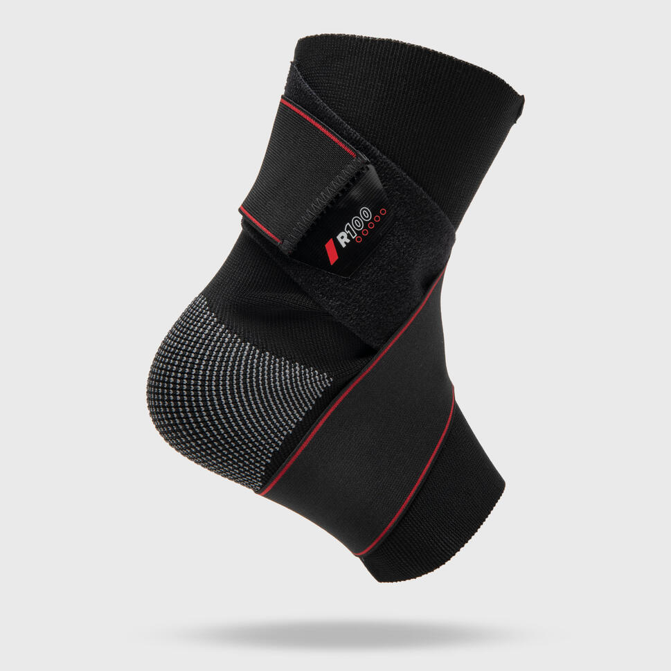 Chevillère de maintien ligamentaire gauche/droite adulte Chevillère R100 Noire TARMAK Decathlon