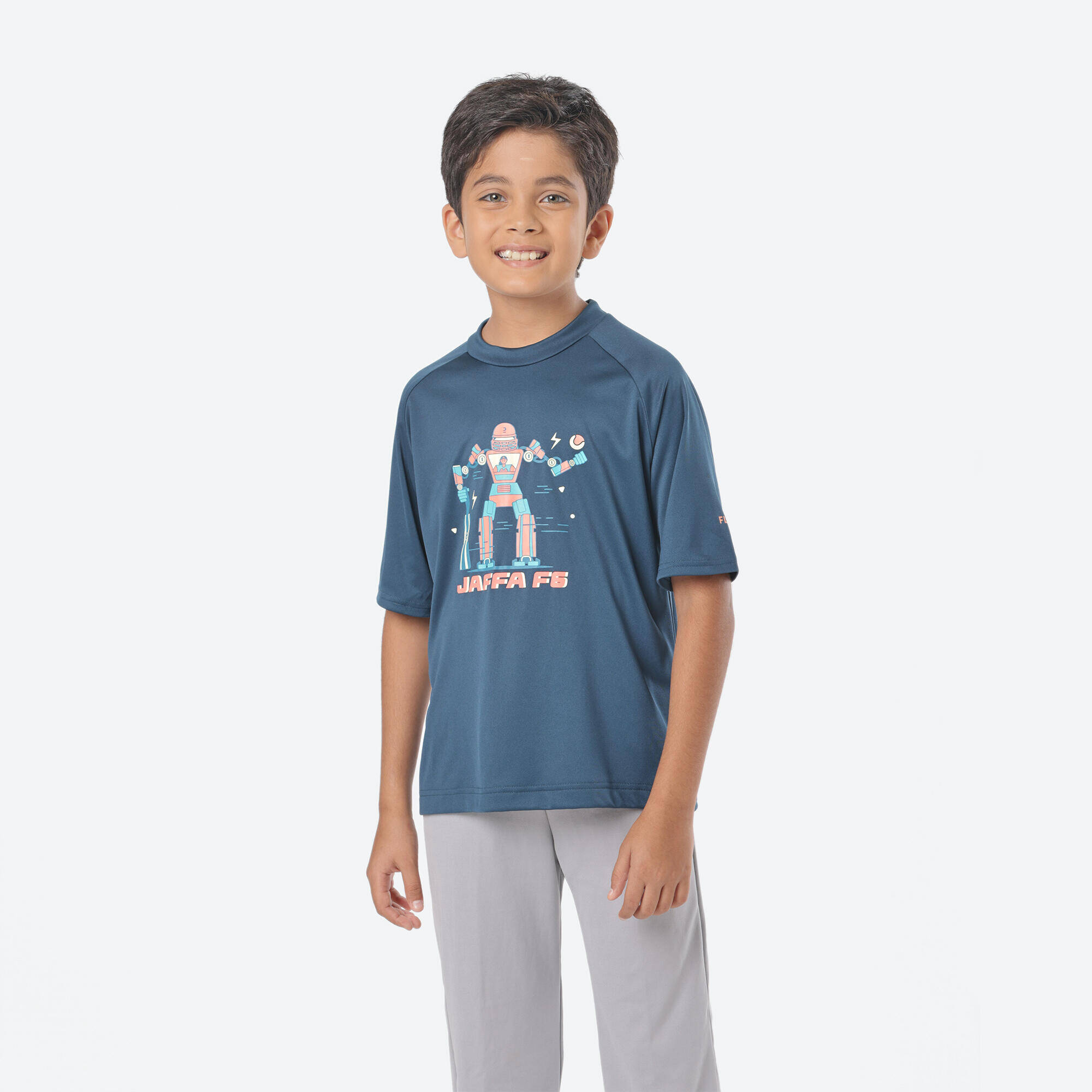 CT 500 KIDS ROUND NECK T SHIRT DARK BLUE -  1