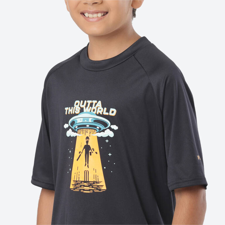 CT 500 KIDS ROUND NECK T SHIRT BLACK