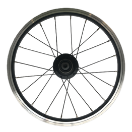 Roue arrière 16 pouces monobras cassette v-brake noir pour fold light 1&quot;