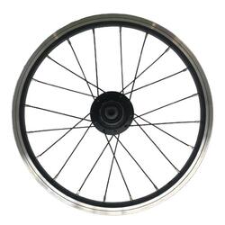 Roue arrière 16 pouces monobras cassette v-brake noir pour fold light 1