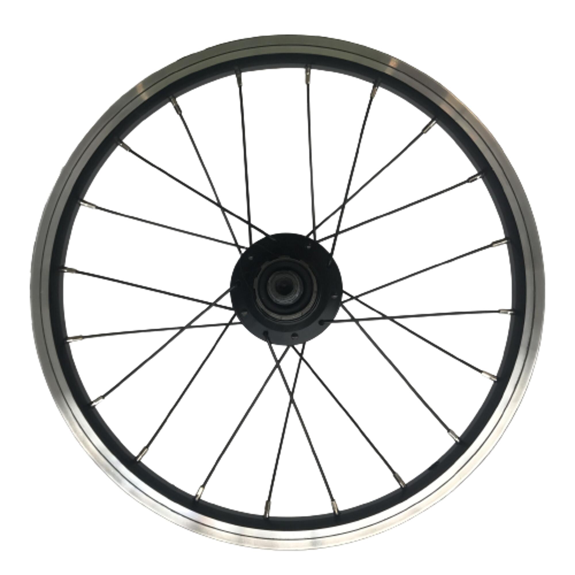 Oxylane - Roue Arrière 16 Pouces Monobras Cassette V-brake Noir Pour Fold Light 1" - Roue - Sav Cycle - Noir - 16" - Decathlon