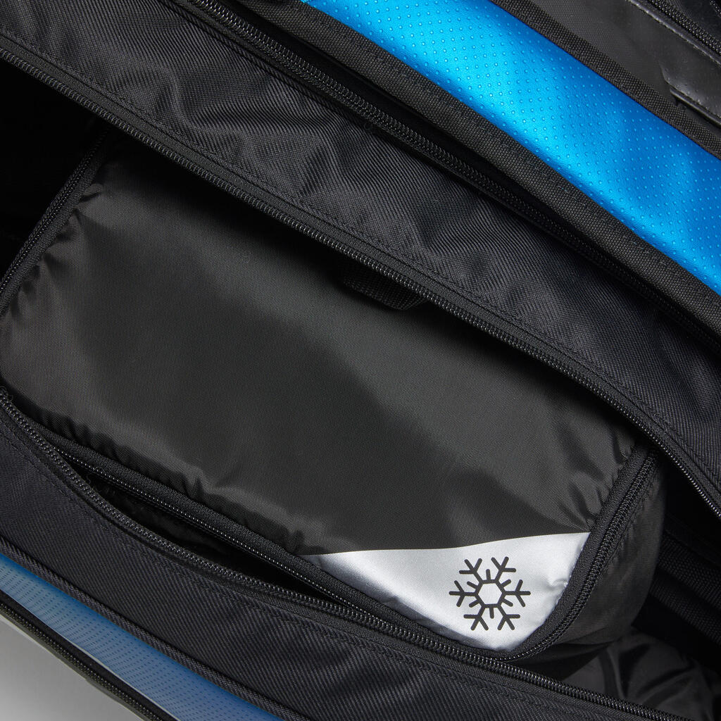 Tenisová taška Thermobag XL Pro Spin 12 rakiet čierno-modrá