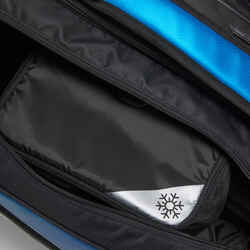 Insulated 12-Racket Tennis Bag XL Pro - Black/Blue Spin