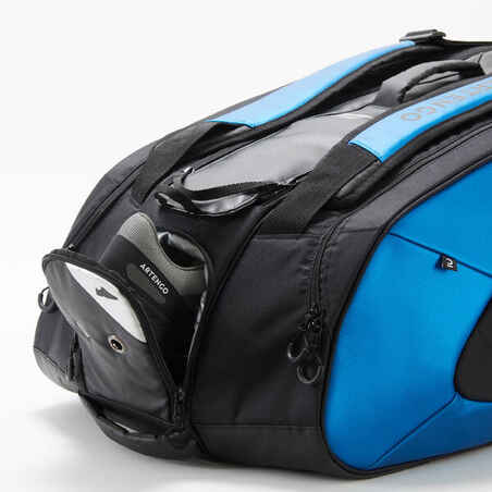 Insulated 12-Racket Tennis Bag XL Pro - Black/Blue Spin