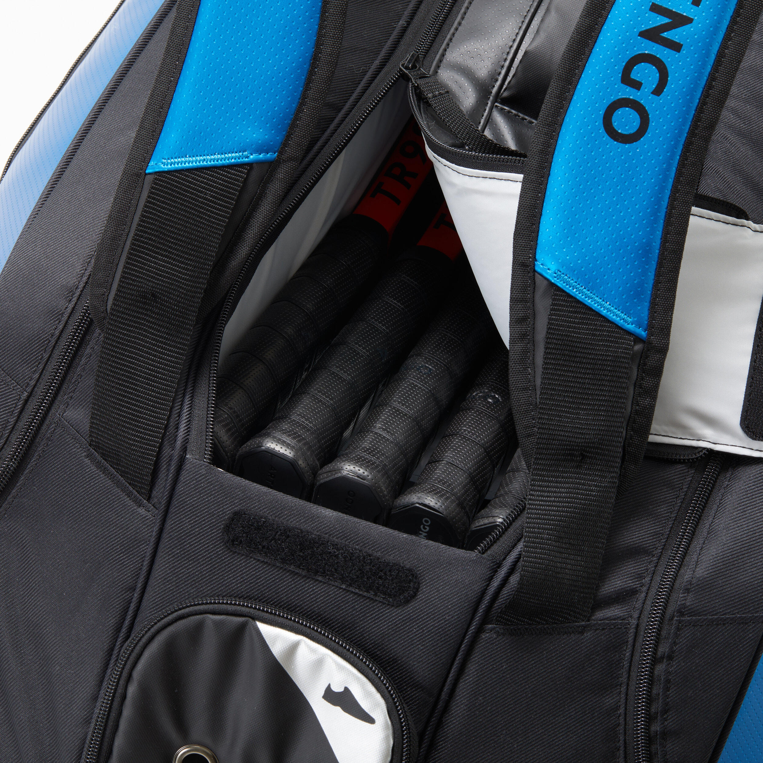 Insulated 12-Racket Tennis Bag XL Pro - Black/Blue Spin 6/10