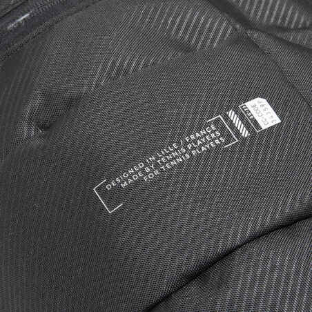 Teniso krepšys „XL Team“, juodas, pilkas