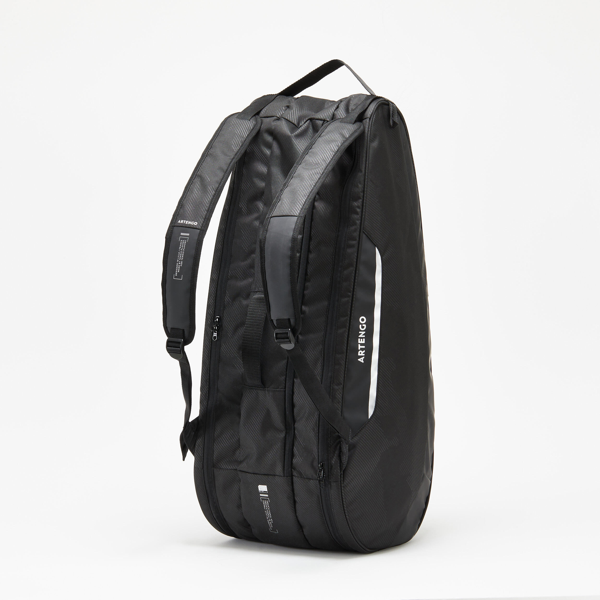 Tennis bag - Artengo XL TEAM 12 Raquettes Black Grey