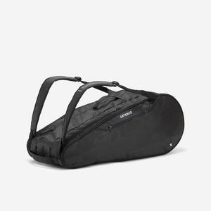 Mochila de tenis - Artengo XL TEAM 12 Raquetas Negro Gris