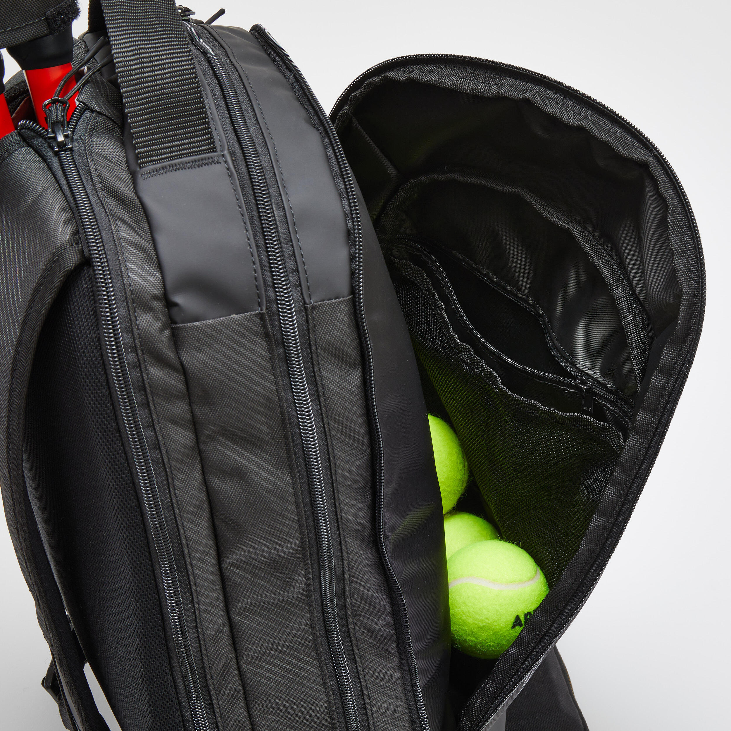 24 L Tennis Backpack M Team - Black/Grey 9/11