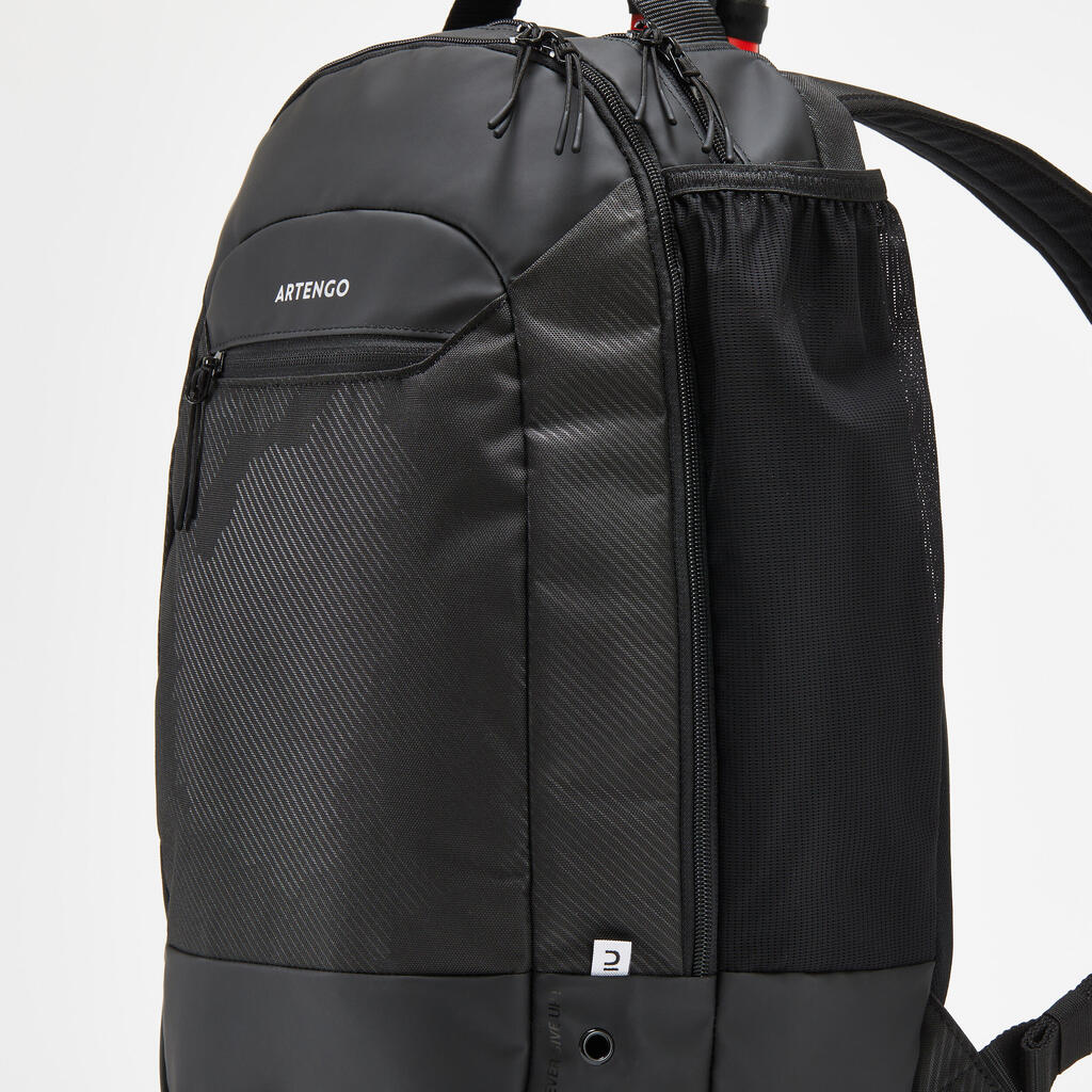 Rucksack Tennis - M Team 24 l schwarz/grau
