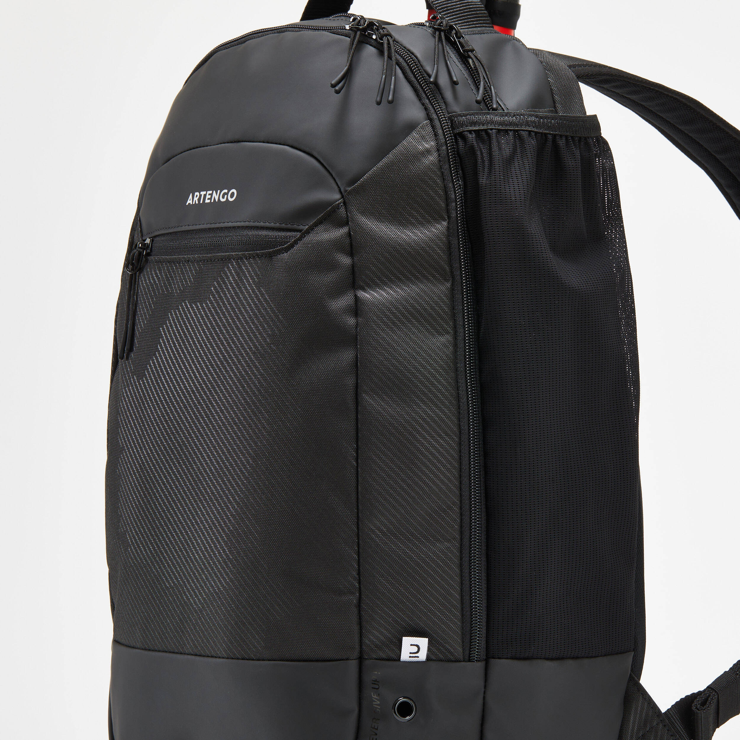 24 L Tennis Backpack M Team - Black/Grey -  4
