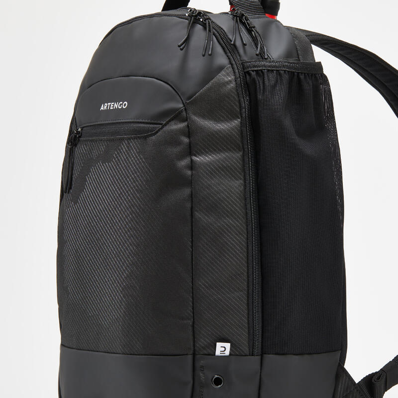 Tennis Rucksack 24L - M Team schwarz/grau 