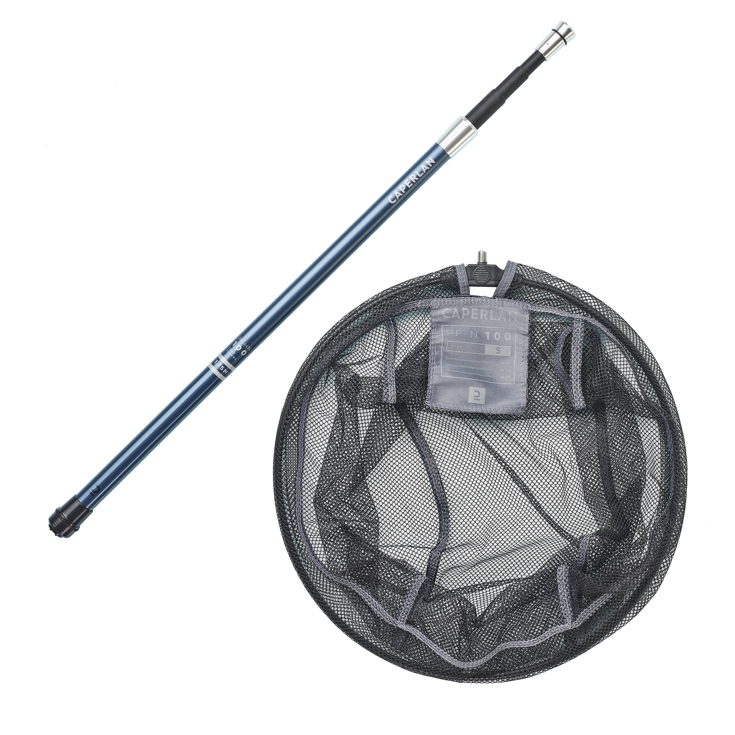 TELESCOPIC HANDLE + LANDING NET HEAD FOR LEARNING TO FISH FOR WHITEFISH 3/6
