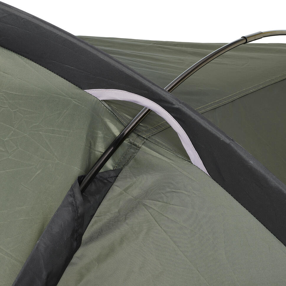 Tente Abri Pour Pêche à La Carpe Fox Euro Dome 2 - Occasion, Couleur Verte, 1 Porte, 2 Fenêtres
