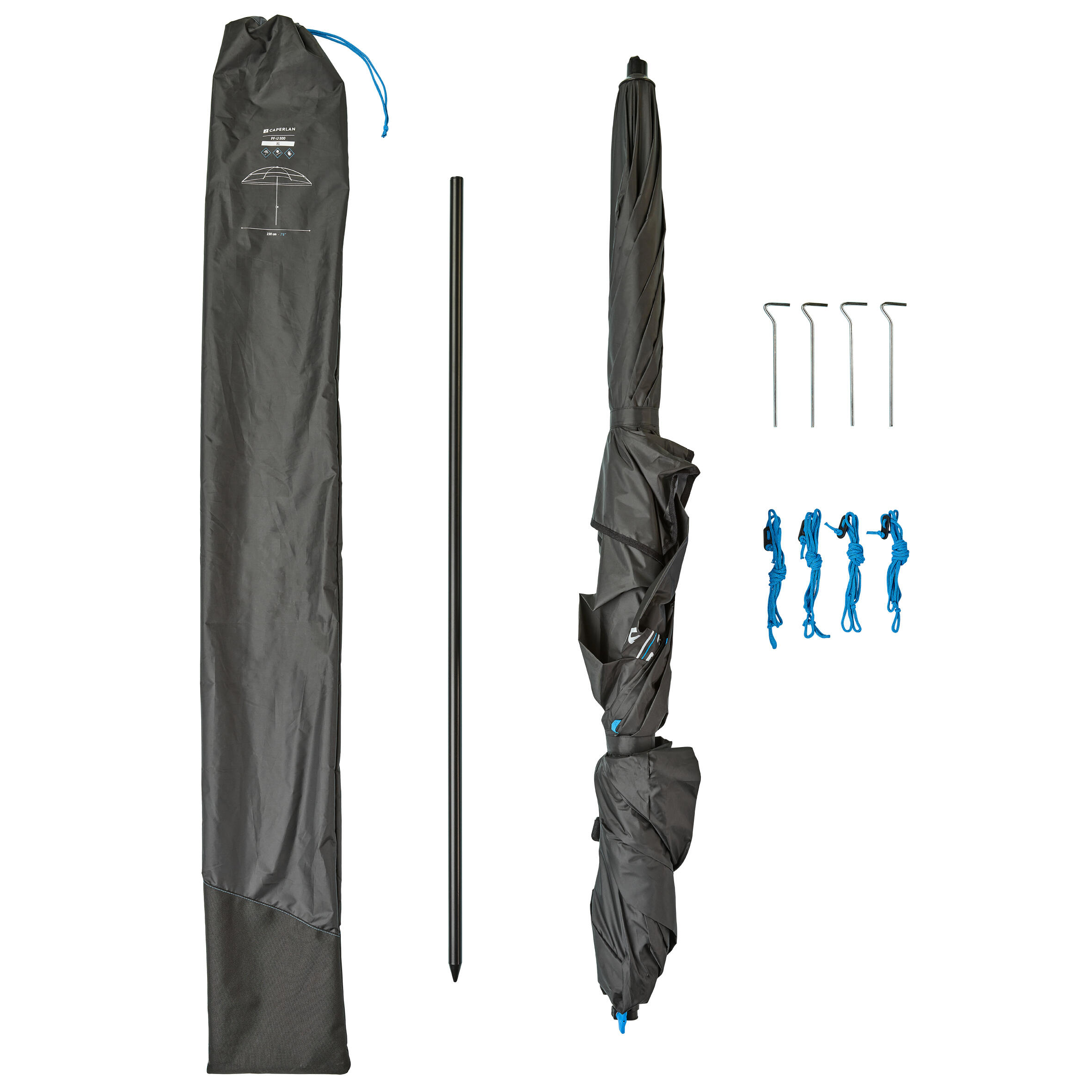 2.3M DIAMETER FISHING UMBRELLA U500 XL