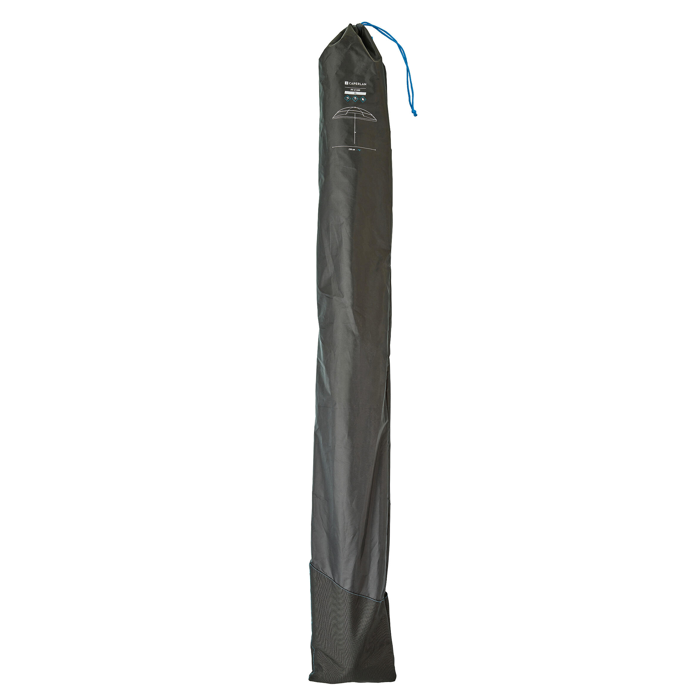 Ombrellone Da Pesca Impermeabile Grande – Antivento, Anti UV, Rotondo, Nero, 240x240x220 Cm