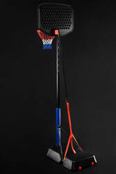 Kids' Adjustable (1.6m to 2.2m) Basketball Hoop on Stand K900 - Blue/Black