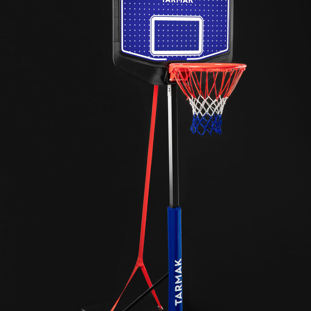 Panier de basket Enfant Dunk sur pied réglable 1,60m à 2,20m - K900 Bleu Noir