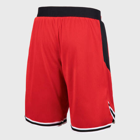 Celana Pendek Bolak-Balik Basket Pria/Wanita SH500R - Hitam/Merah