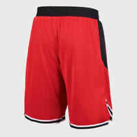 Men's/Women's Basketball Reversible Shorts SH500R - Black/Red