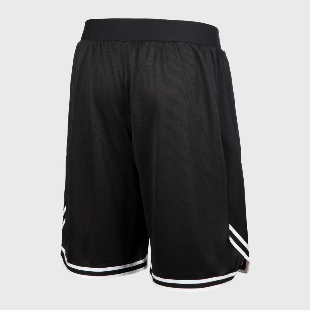 Damen/Herren Basketball Shorts wendbar - SH500R beige/schwarz