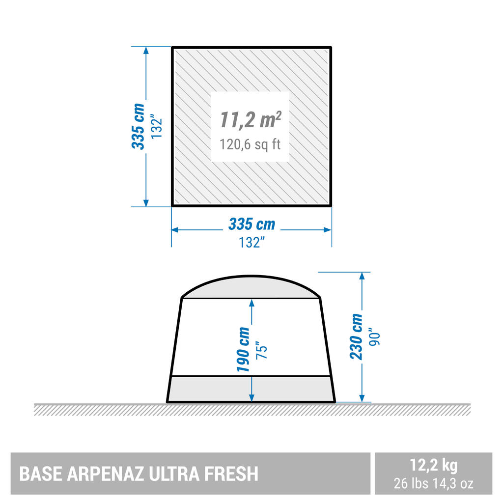 Séjour à arceaux de camping - Base Arpenaz ULTRAFRESH - 10 Personnes